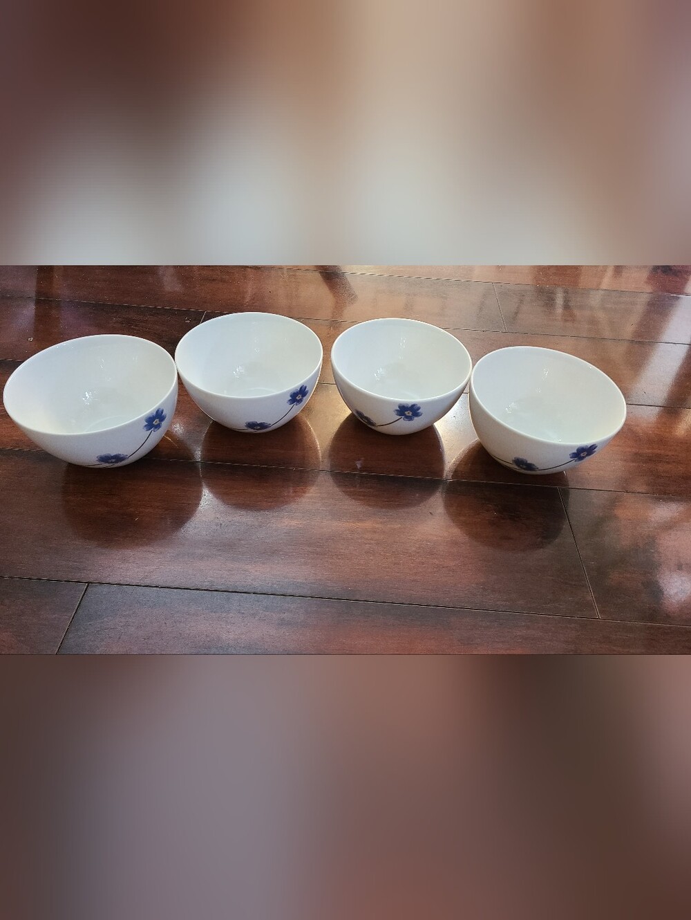 Studio Nova Spring Morning LM502 Bowls Petite Bone China Blue Floral Set of 4